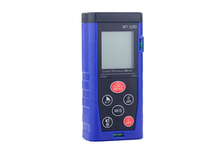 Blue Color Long Range Laser Distance Meter For Precision Measuring 100m